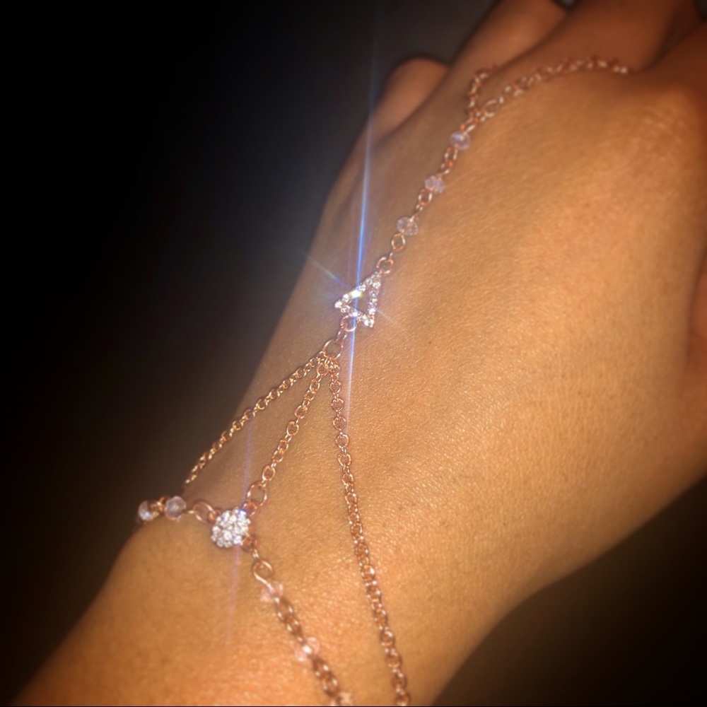 Rose gold hand crafted “slave bracelet”